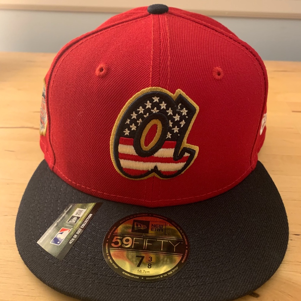 Atlanta Braves 4th of July Fitted hat